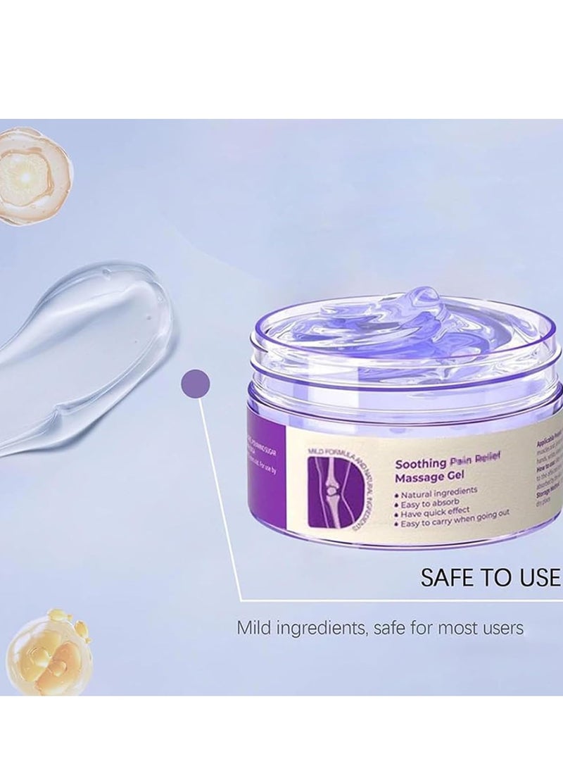 جفكام هلام أرجواني مشترك ، كريم تدليك مهدئ ، دعم مفصل كامل للجسم للركبتين ، القطن ، الرقبة ، اليدين والقدمين (2PCS) - Image 2