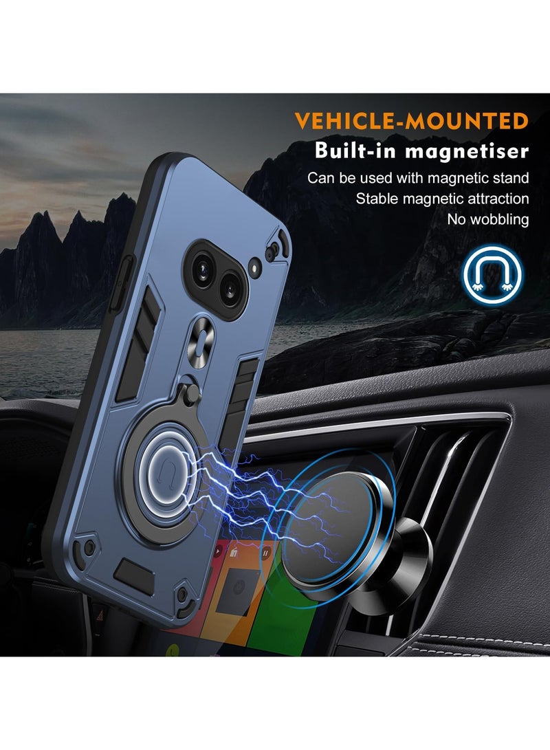 Case Compatible with Nothing Phone (2a) with Magnetic Kickstand Stand, Screen Camera Protection Anti-Drop Shockproof Protective Cover for Nothing Phone 2A - Image 2