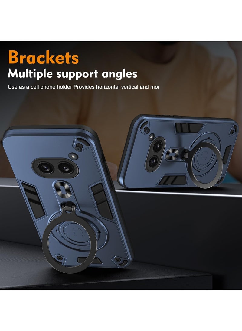 Case Compatible with Nothing Phone (2a) with Magnetic Kickstand Stand, Screen Camera Protection Anti-Drop Shockproof Protective Cover for Nothing Phone 2A - Image 4