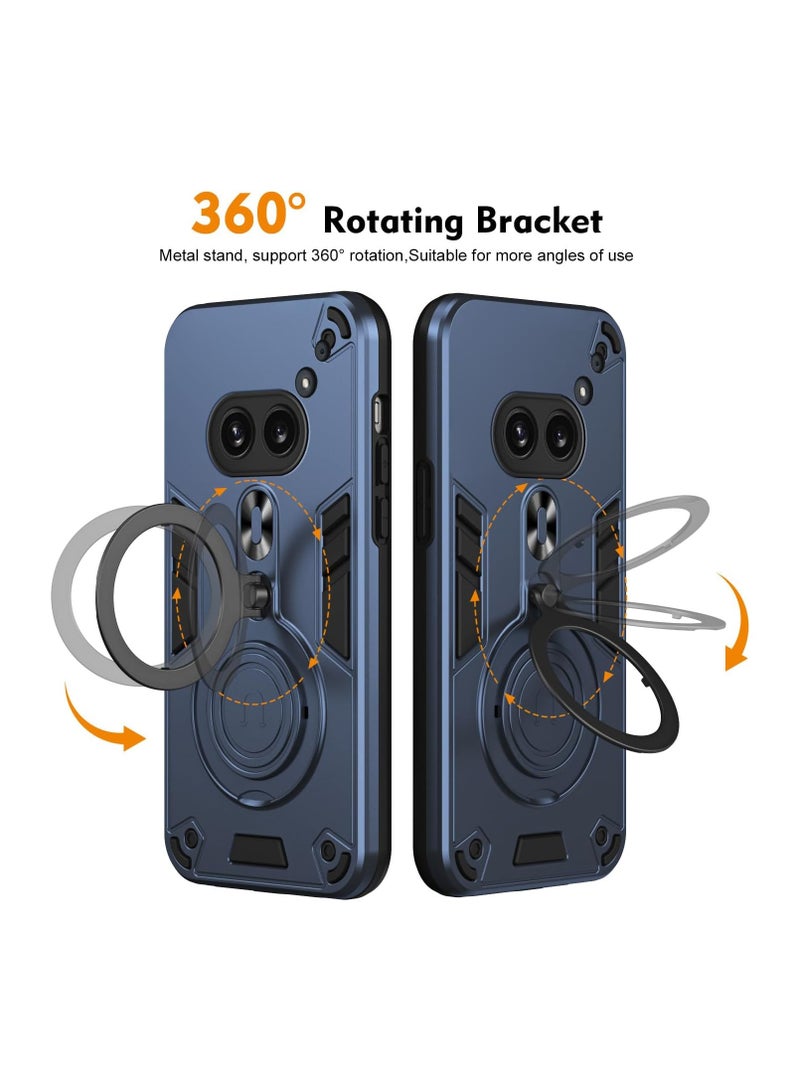 Case Compatible with Nothing Phone (2a) with Magnetic Kickstand Stand, Screen Camera Protection Anti-Drop Shockproof Protective Cover for Nothing Phone 2A - Image 3