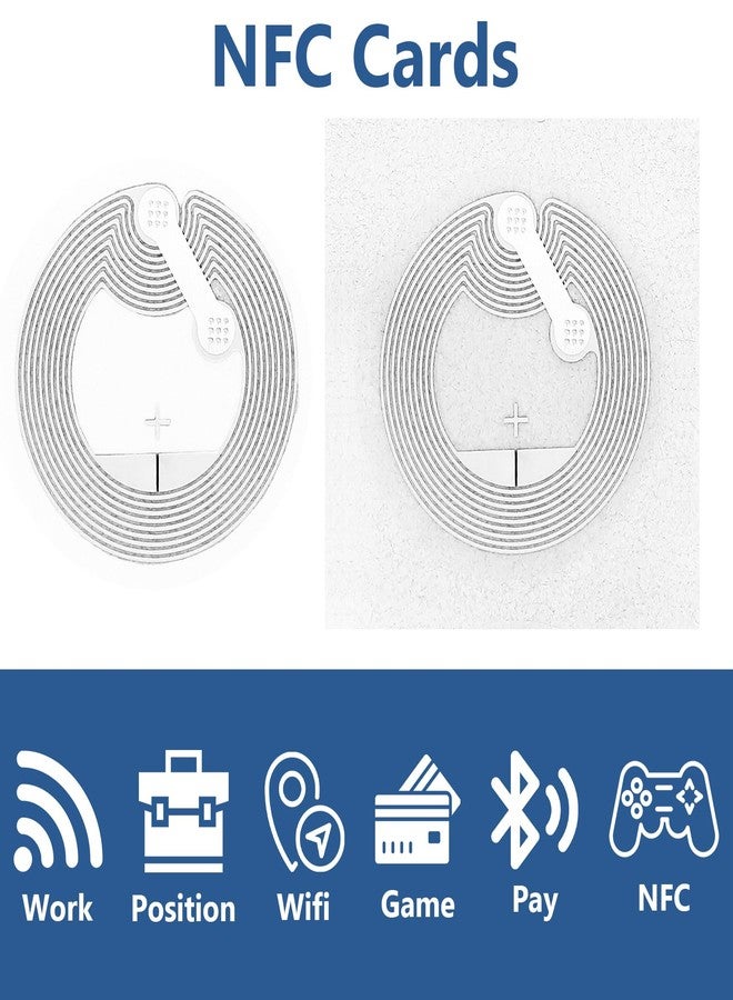 HaiFafafaing 200 Pcs NFC Stickers Ntag215 Programmable NFC Tags Sticker 504 Bytes Memory Adhesive Labels Rewritable RFID Stickers Tag Compatible with NFC-Enabledsmartphones and Devices - Image 5