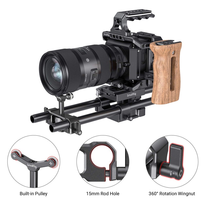 SmallRig Universal 15mm LWS Rod Mount Lens Support 2727 - Image 5