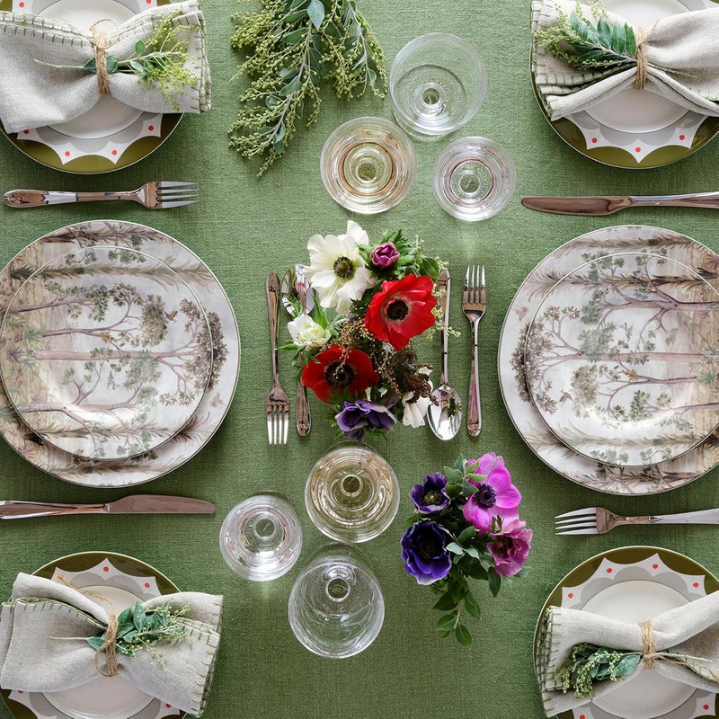 Spode طبق عشاء شجر طويل 11 من سبود كيت كيمب بتصميم الغابة المسحورة  إعداد طاولة أنيق  بورسلين  آمن في غسالة الصحون والميكروويف  مثالي للمعكرونة واللحم والخضروات  للاستخدام في المنزل والتجمعات - Image 2