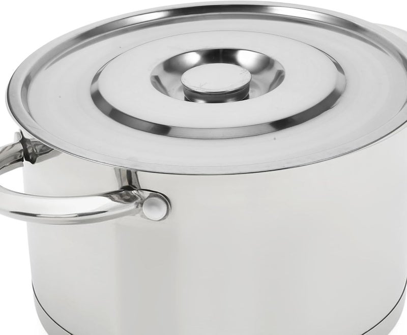 Ciieeo Universal 35cm Stainless Steel Soup Pot Lid, Thickened Grease Splatter Cover for Stock Pot and Skillet, Replacement Lid for Soup Bucket Cooking, Sturdy Kitchen Cookware Accessory - Image 4