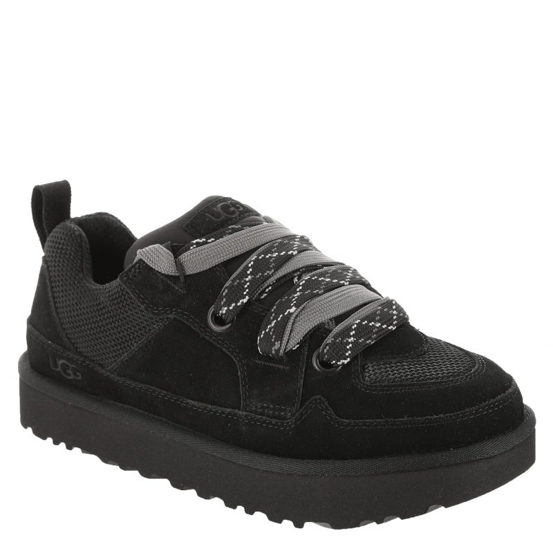 UGG Men's Lo Lowmel Sneaker, Black, 12 - Image 1