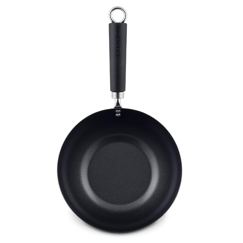 Ken Hom Premium Carbon Steel Non Stick Mini Wok for thinKitchen Induction SafePhenolic Handle Dishwasher Safe2 Year Guarantee Black 20 cm - Image 3