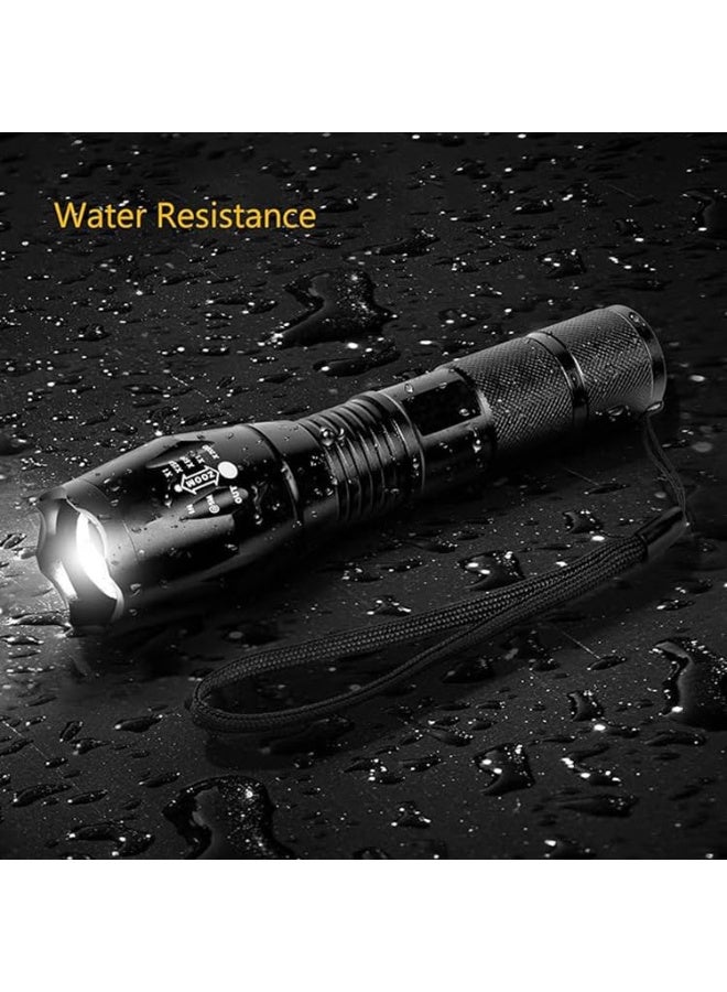 2 Pack LED Flashlights, Military Grade Portable 5 Modes 3000 High Lumens Led Waterproof Handheld Flashlight for Outdoor and Home Use(Batteries Not Included) - Image 5