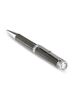 POLICE Corbel Dark Grey Carbon Fibre With Stainless Steel Trims Medium Drill Point Gents Pen  - Image 2