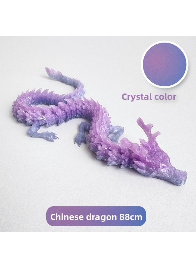 Net Red 3d Printing Dragon Luminous Children's Toys Chinese Dragon Joint Movable Three-dimensional Bone Joint Dragon Model Ornaments