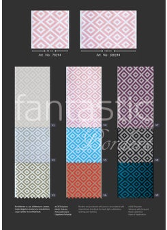 Fantastic Gingham Pattern Woven Wide Curtain Border / Accessory (7 Cm. Width - 3.5 Mt. Length)  - Image 3