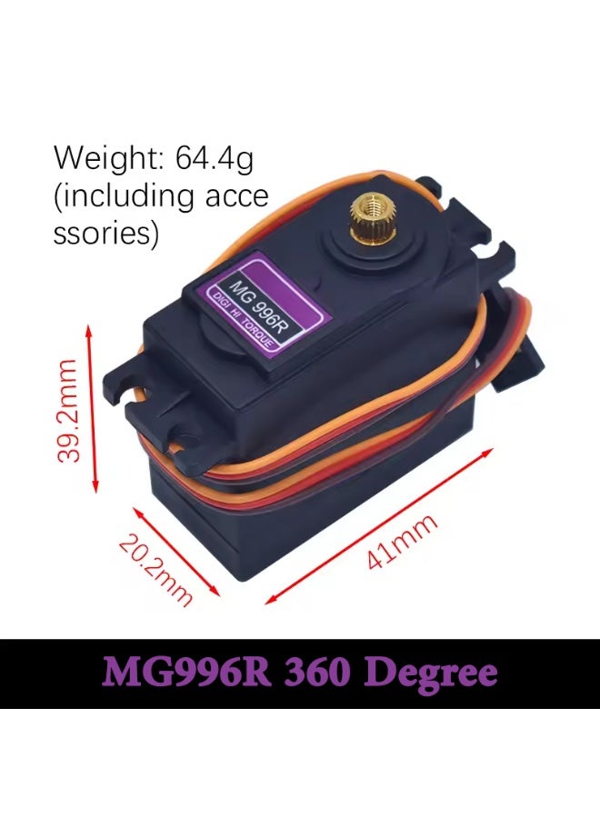 Servo Motor MG996R Metal Standard Steering Gear 360 Degree - Image 2