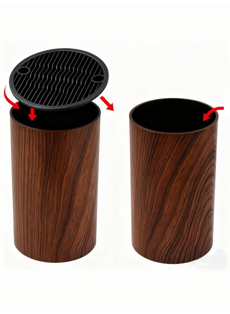 بي إس حامل سكاكين عالمي بدون سكاكين | حامل سكاكين قابل للفصل لسهولة التنظيف | موفر للمساحة مع فتحة مقص | للمقصات وقضيب الشحذ والسكاكين. - Image 5