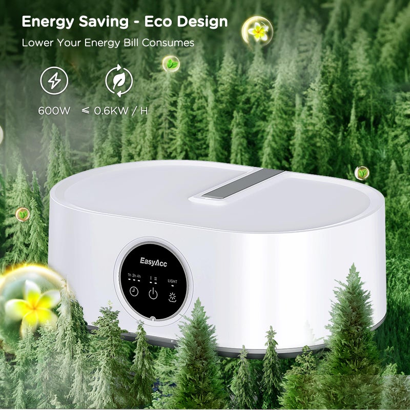 EasyAcc EasyAcc Clothes Dryer - Upgraded 20min - 2H Quickly Drying, Timer, Easy to Use, Clothes Dryer Electric for Apartments Travel Dorm RVs, For Light Clothes, Underwear, Swimsuit  - Image 5