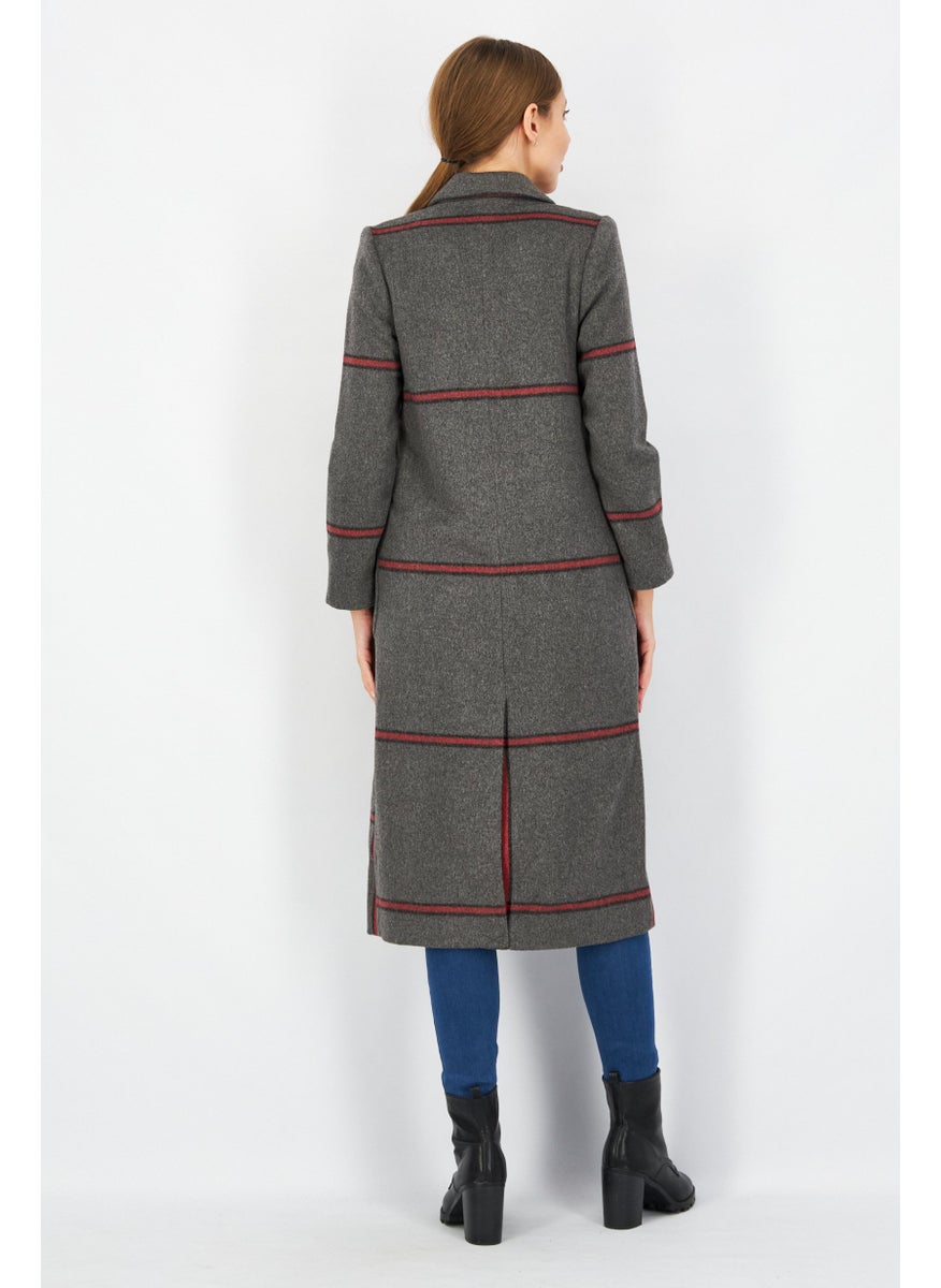 VERO MODA - Women Special Sherry Wool Trench Coat, Granite Mel - Image 1