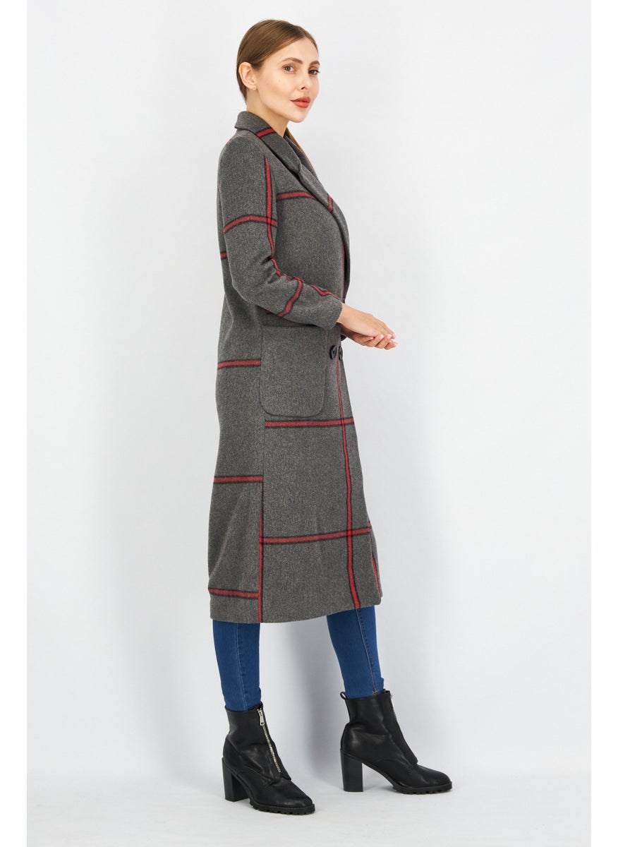 VERO MODA - Women Special Sherry Wool Trench Coat, Granite Mel - Image 1
