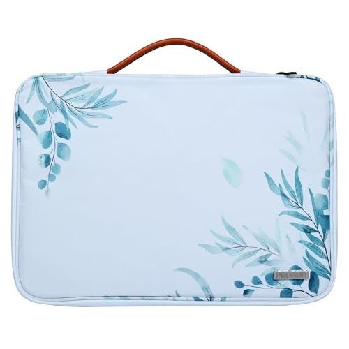 Probus Tender Leaves Canvas Printed Laptop Sleeve Case Cover for MacBook/Laptop | Compatible with 13.3" Laptops - Image 1