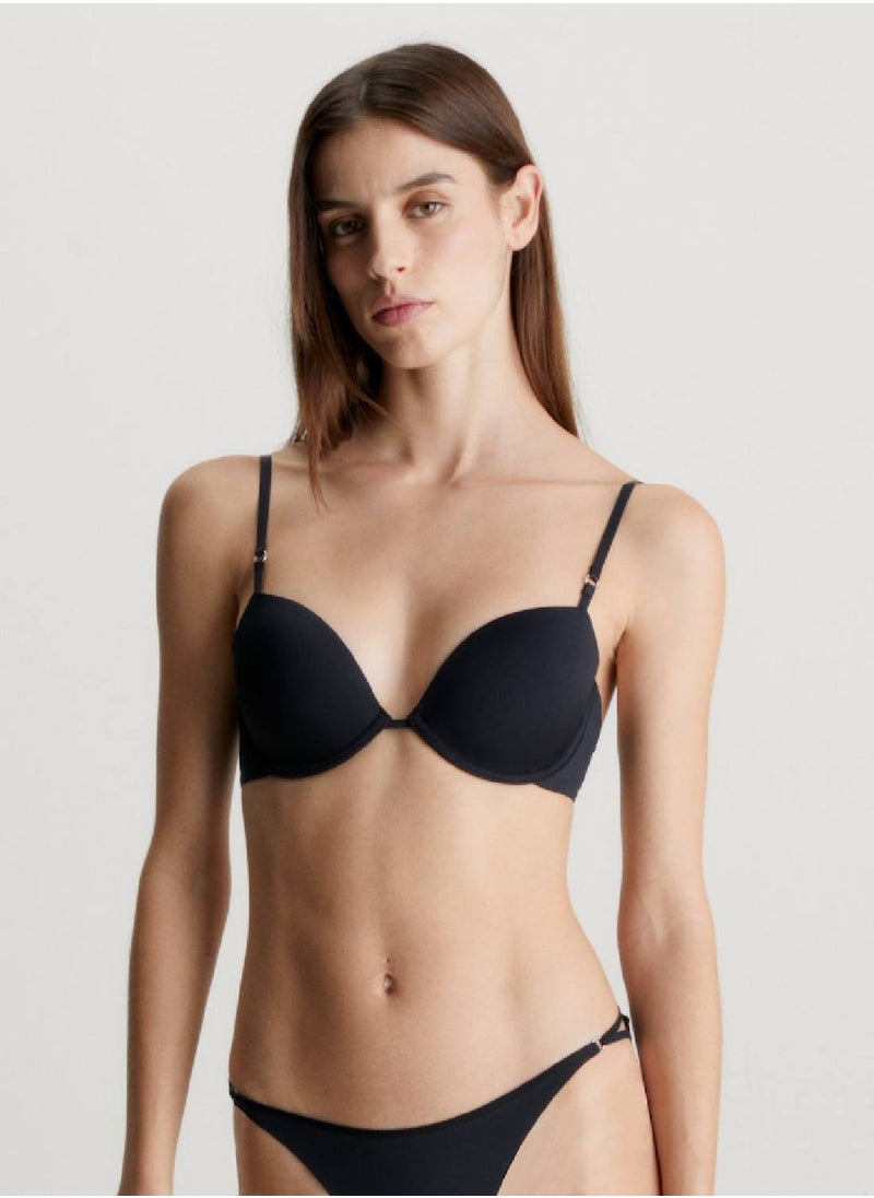 CALVIN KLEIN - Women's Demi T-Shirt Bra - Minimalist -  soft microfibre, Black - Image 1