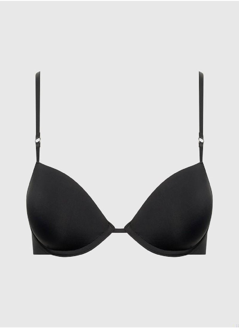CALVIN KLEIN - Women's Demi T-Shirt Bra - Minimalist -  soft microfibre, Black - Image 1