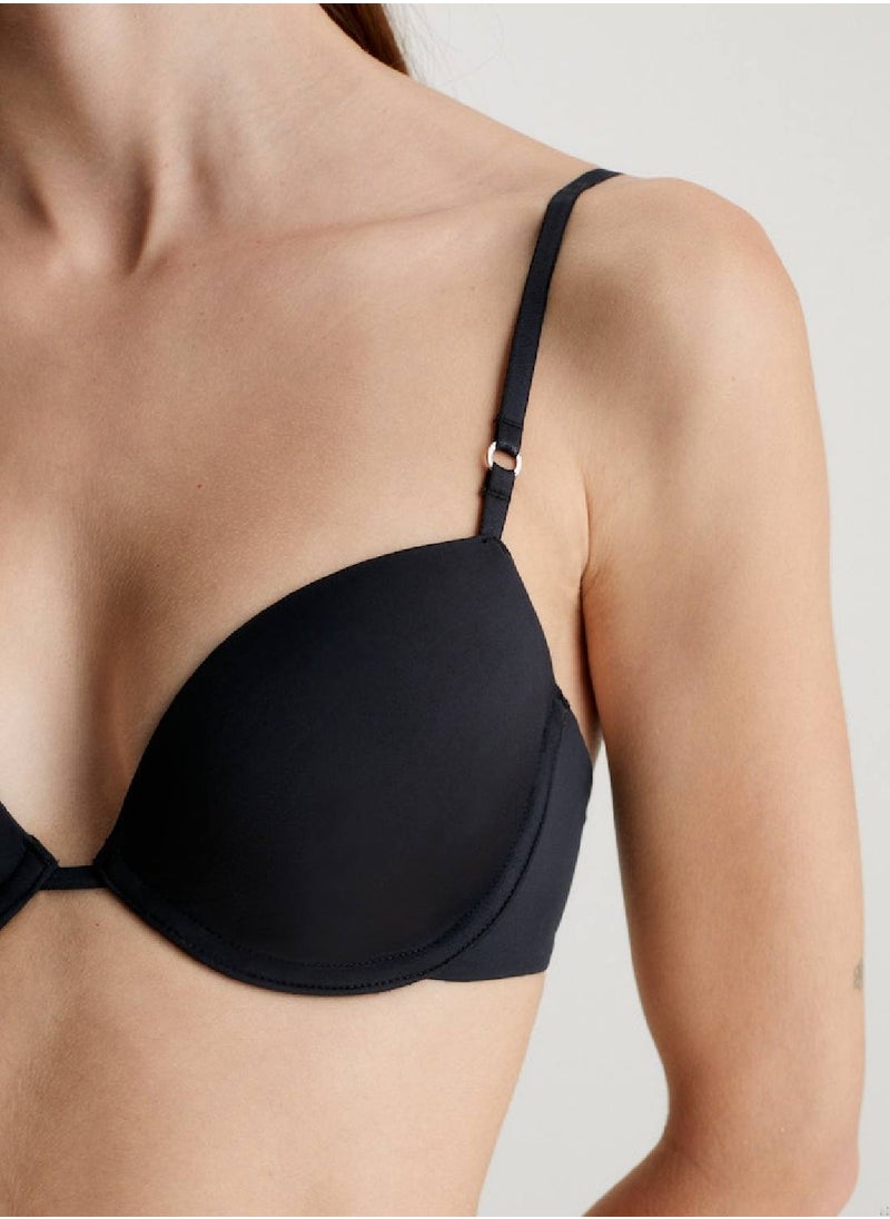 CALVIN KLEIN - Women's Demi T-Shirt Bra - Minimalist -  soft microfibre, Black - Image 1