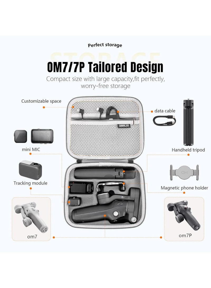 STARTRC Osmo Mobile 7P Case, Portable PU Shoulder Bag for Dji Mobile 7 Pro/7, Gimbal Stabilizer Travel Case for DJI Osmo Mobile 7/7P Accessories - Image 3