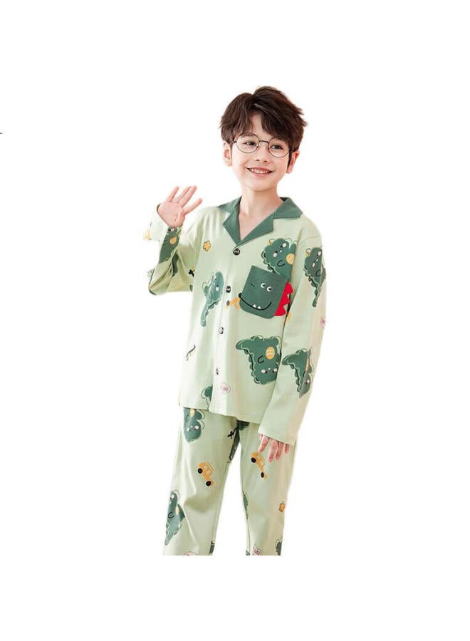 Fenton Children'S Pajamas For Boys, Pure Cotton, Autumn Season, For Older Children, Can Be Worn Outside, Boys' Loungewear, Q9J2470265 - Image 2