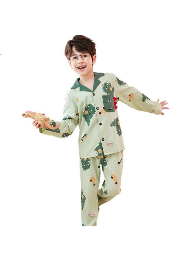 Fenton Children'S Pajamas For Boys, Pure Cotton, Autumn Season, For Older Children, Can Be Worn Outside, Boys' Loungewear, Q9J2470265 - Image 3