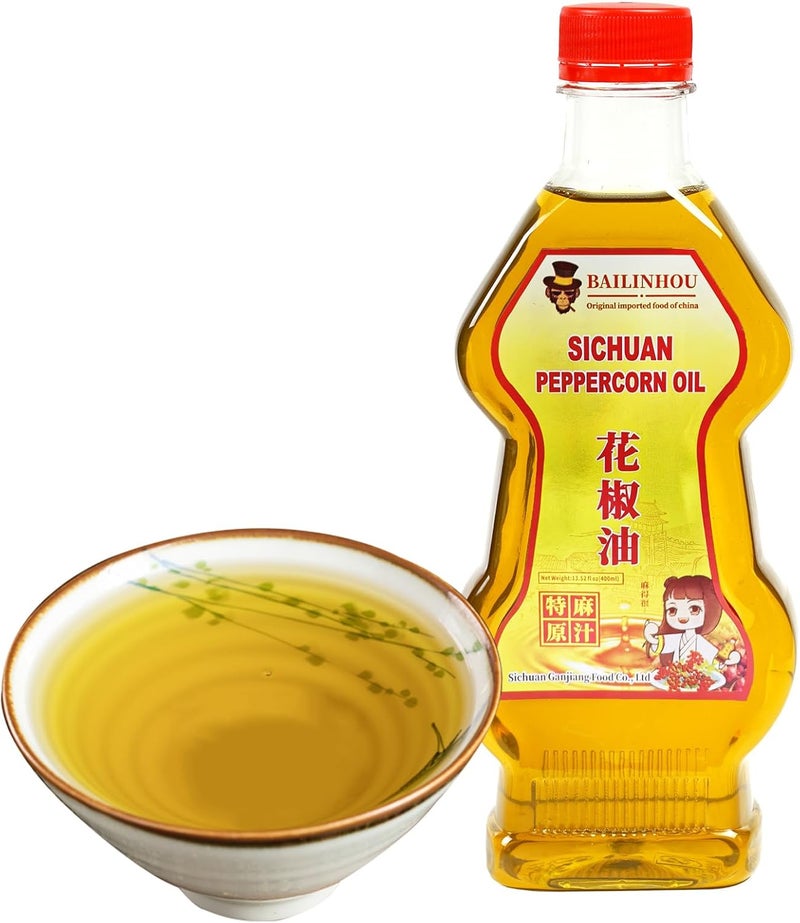 BAILINHOU Authentic Sichuan Peppercorn Oil 400ml - Original Imported Szechuan Prickly Ash Oil - Image 1