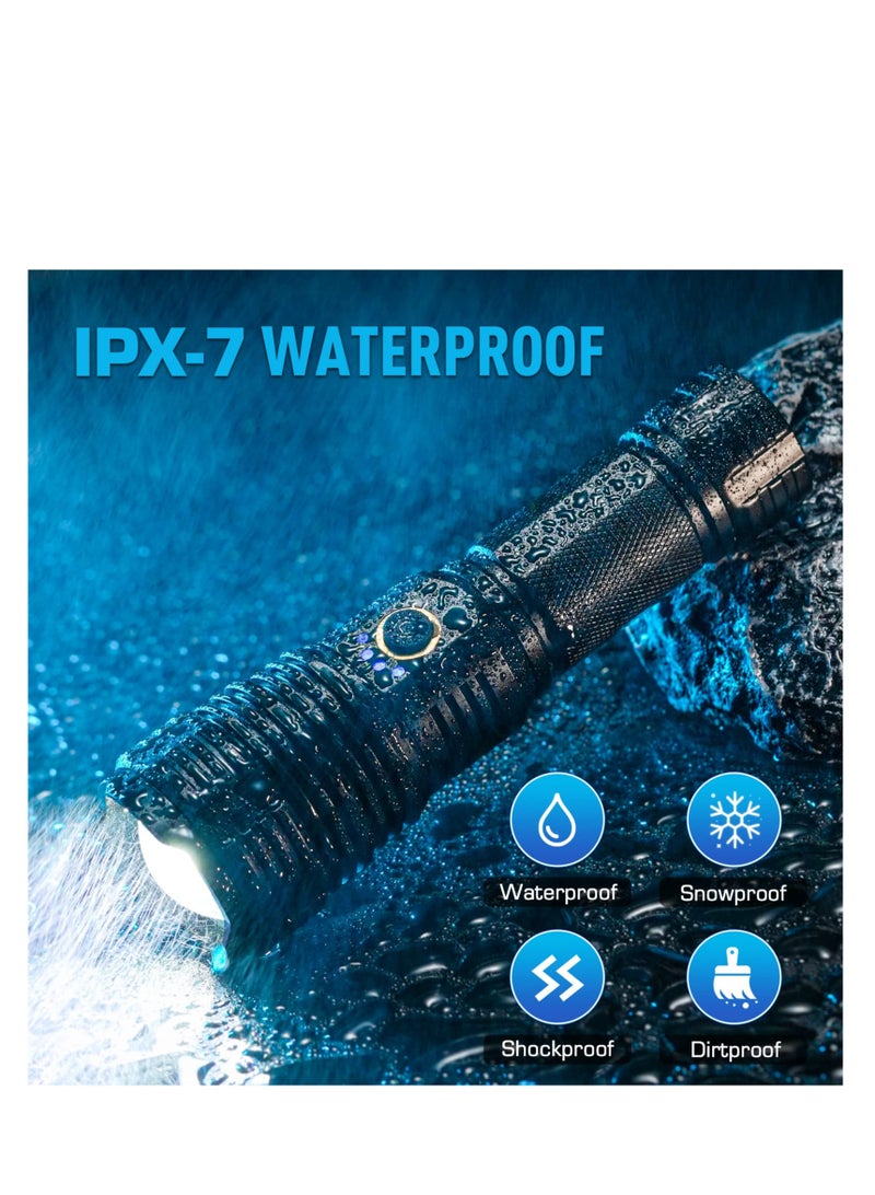 90000 Lumen High Power Waterproof Flashlight Lamp Ultra Bright 5 Mode  - Image 3