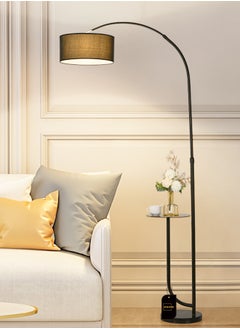 Sharpdo Three-Color Dimmable Vertical Floor Lamp With Warm Light Pure Natural Marble Base with Coffee Table Tray - with Remote Control Time Switch 70x185cm  - Image 4