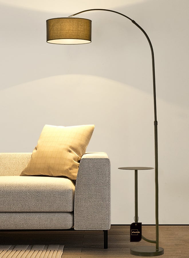 Sharpdo Three-Color Dimmable Vertical Floor Lamp With Warm Light Pure Natural Marble Base with Coffee Table Tray - with Remote Control Time Switch 70x185cm - Image 4