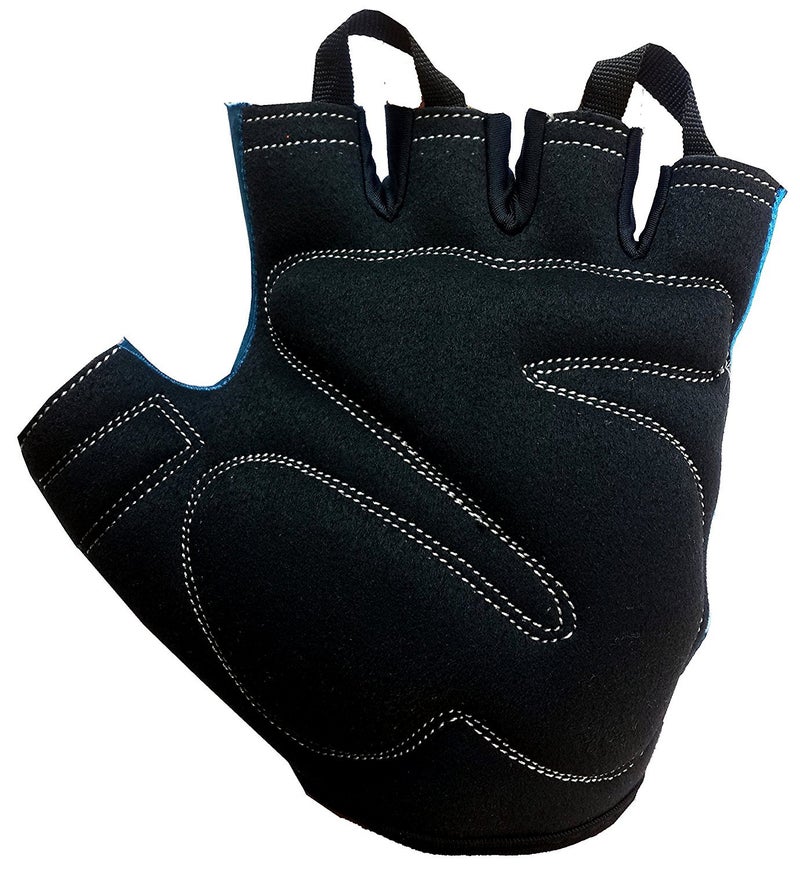 Kobo WTG-20 Lycra-Spandex Gym Gloves, Small (Blue) - Image 4
