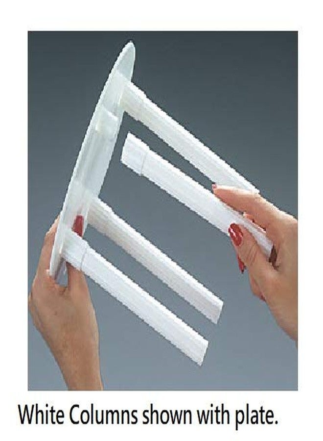Oasis Supply, Coast SPS Single Plate Separator, Stacking System, Cake Columns White, 9" - 12 Count - Image 3
