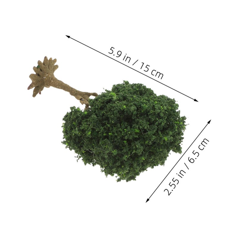Spring Green Plastic Miniature Tree 15Cm For DIY Crafts Model Railroad Scenery Fairy Garden Decoration - Image 3