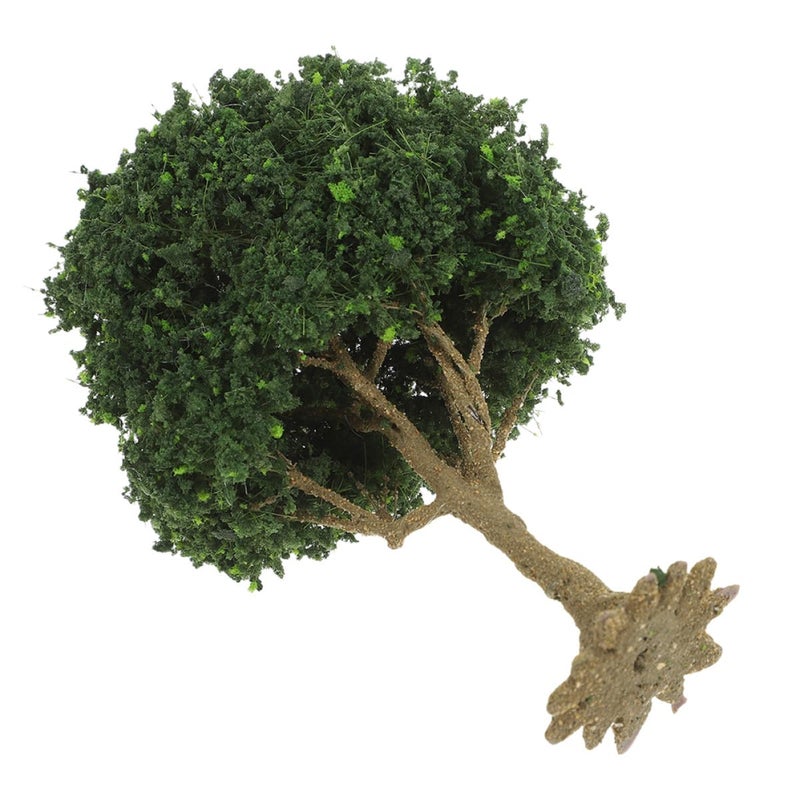 Spring Green Plastic Miniature Tree 15Cm For DIY Crafts Model Railroad Scenery Fairy Garden Decoration - Image 2