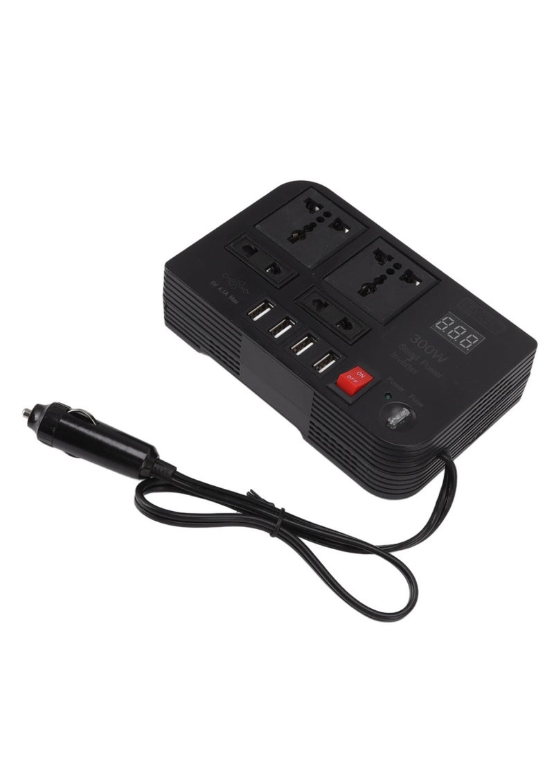 JAJEEK NEW 12V 300W Car Power Converter Inverter, DC to AC for Phone and Devices, Easy Operation Car Inverter - Image 5