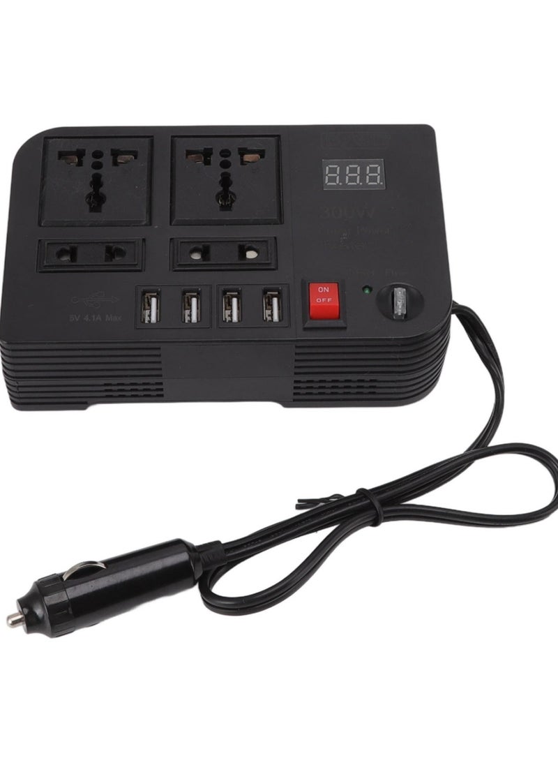 JAJEEK NEW 12V 300W Car Power Converter Inverter, DC to AC for Phone and Devices, Easy Operation Car Inverter - Image 4