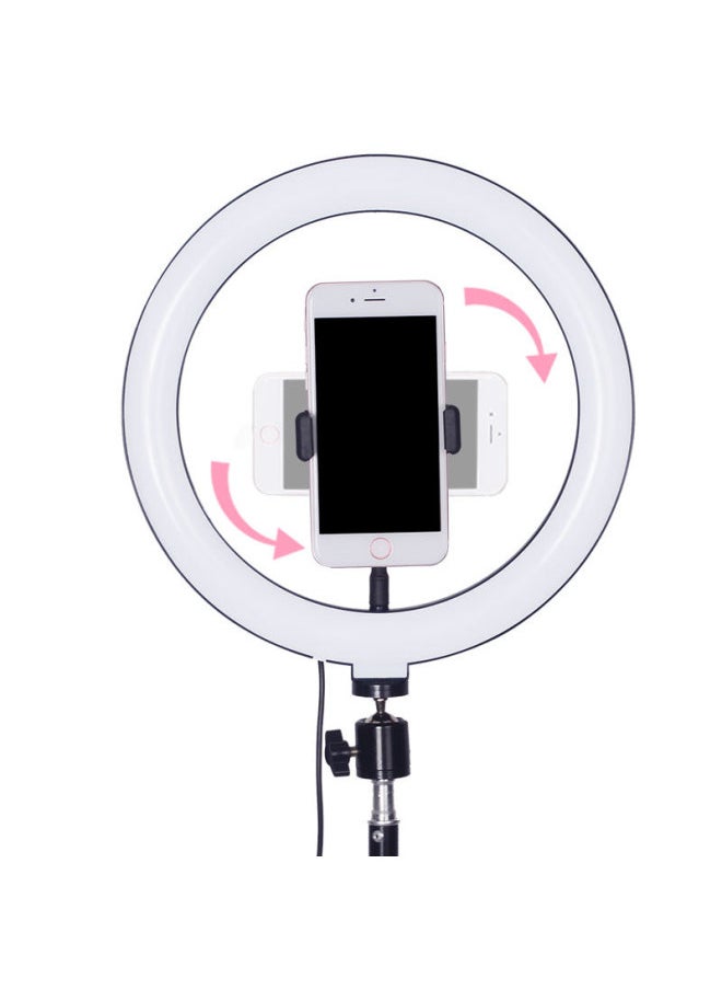 General - Direct Live Light 10 Inch Led Ring Light Anchor Mobile Phone Bracket Beauty Fill Light Floor Bracket-Light Source Color:10 Inch +0.5 M Lamp Stand - Image 1
