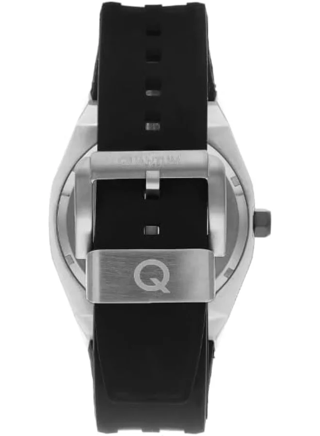 Quantum Quantum Men's 82S0 Movement Watch, Automatic Display and Silicone Strap - QMG1074.051, Black