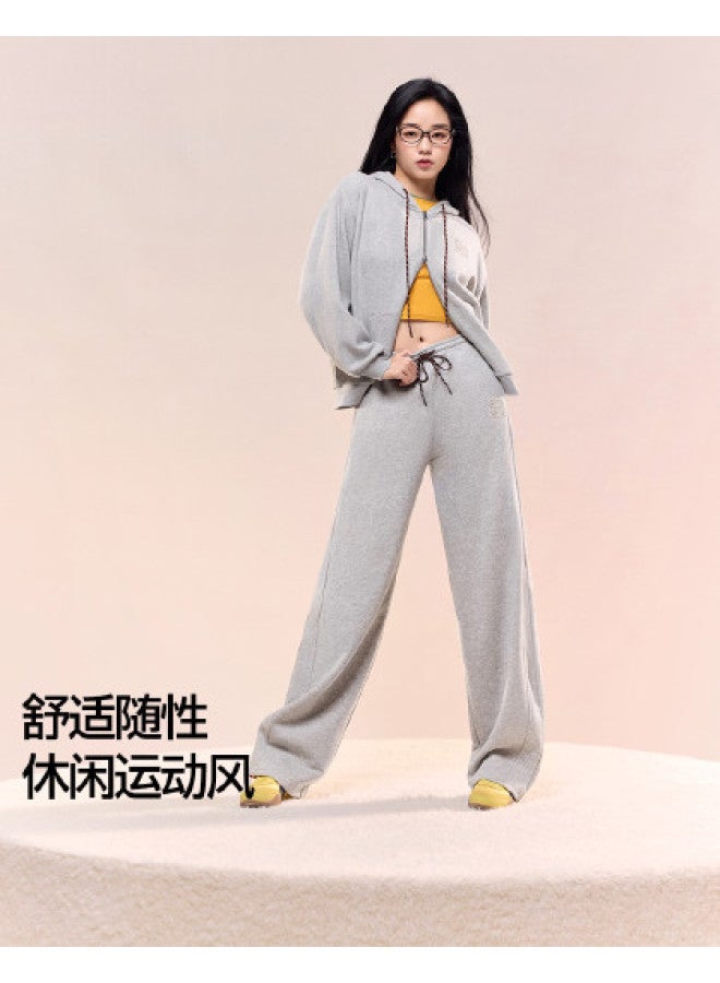 SIINSIIN Curved Knife Women'S Joggers 2025 Autumn Winter Versatile Fleece-Lined Straight Loose Banana Pants Casual Sport Pants - Image 1