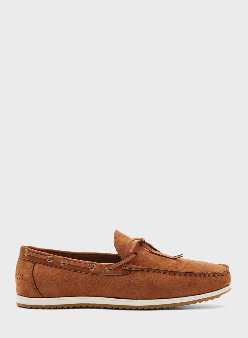 Robert Wood Suede Casual Slip Ons