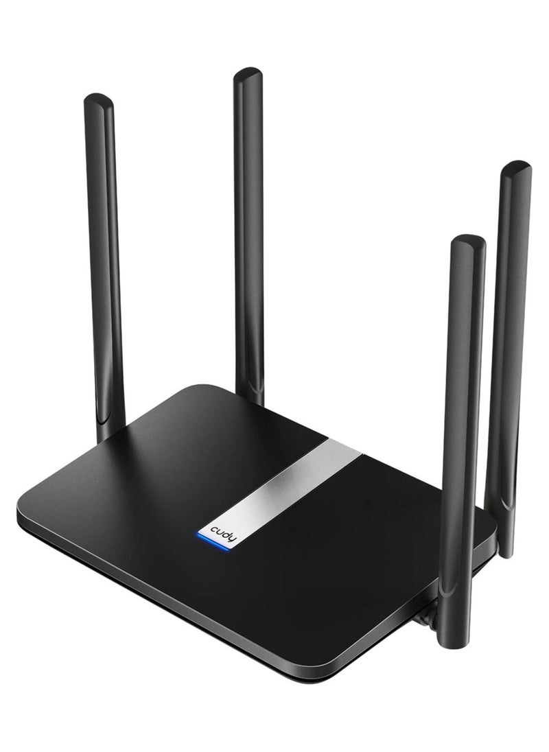 cudy - AC1200 Dual Band Unlocked 4G LTE Modem Router with SIM Card Slot, 300mbps 2.4ghz - 867mbps 5ghz (1200Mbps) Mesh WiFi, 5dBi High Gain Antennas, DDNS, VPN, Cloudflare, LT500 - Image 1