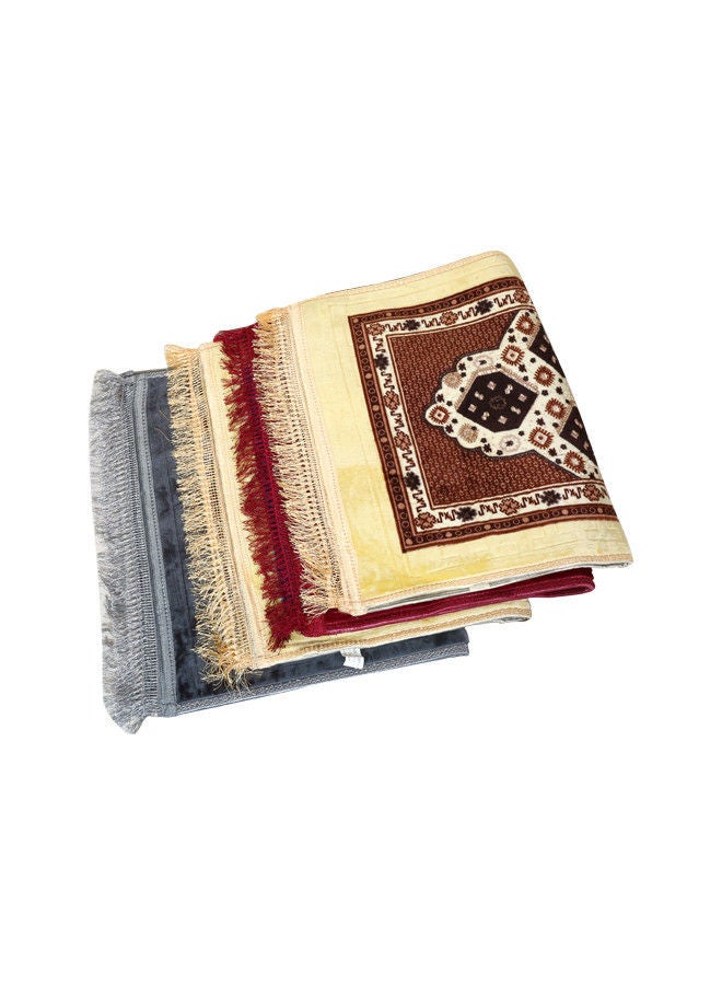 راهالايف سجادة صلاة فاخرة مقاومة للانزلاق من المخمل 110x70 سم | سجادة صلاة - Image 5