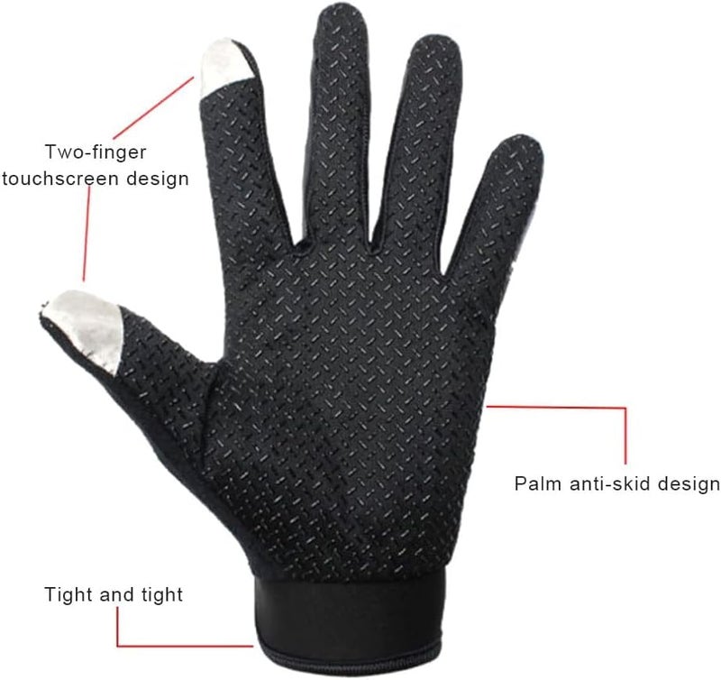 SEFLICA ® Cycling Gloves | Non-Slip Sun Protection Gloves for Men & Women | Warm, High-Temperature Resistant Gloves for Mountain Biking, Motorcycle Riding, Cricket, Tennis & Outdoor Sports (Blue) - Image 3