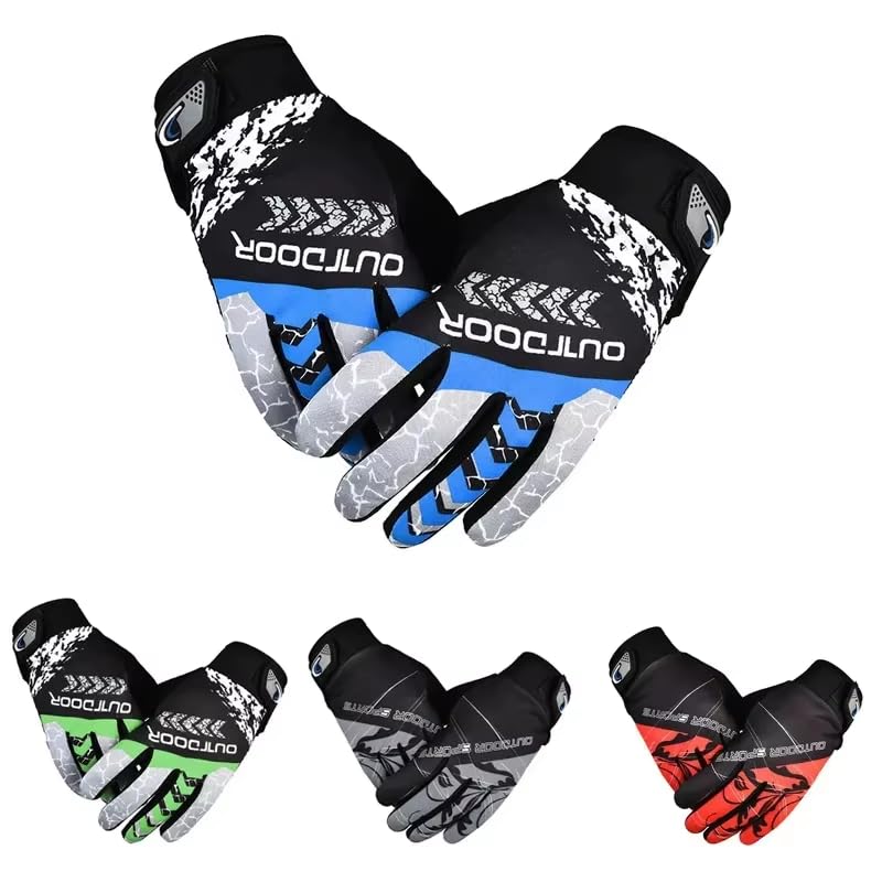 SEFLICA ® Cycling Gloves | Non-Slip Sun Protection Gloves for Men & Women | Warm, High-Temperature Resistant Gloves for Mountain Biking, Motorcycle Riding, Cricket, Tennis & Outdoor Sports (Blue) - Image 5