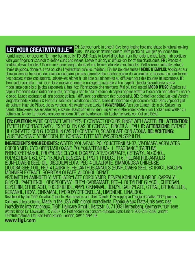 TIGI Bed Head By Tigi - Curls Rock Amplifier Curly Hair Cream - Hair Products For Defined Curls - 113Ml - Image 3