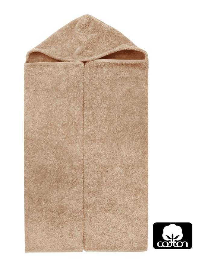 ORIGINAL KIDS Hooded Bath Towel Wrap - Ultra Soft 100% Cotton Terry Large Oversized Hooded Kids Towel - Toddler Big Kid Shower Pool Beach Towel - Absorbent Quick Dry Easy Care Gift - 30 x 54 - Linen - Image 5