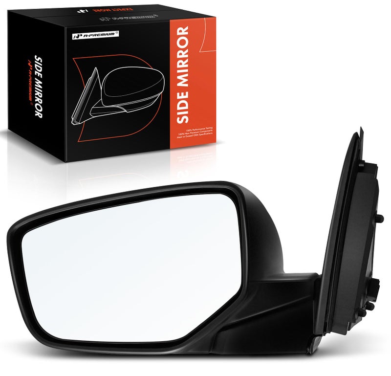 مرآة باب كهربائية جانبية للسائق متوافقة مع هوندا أكورد 2008 2009 2010 2011 2012 قابلة للتدفئة قابلة للطي يدويًا سوداء مرآة رؤية خلفية خارجية بديلة 76258TA5A11