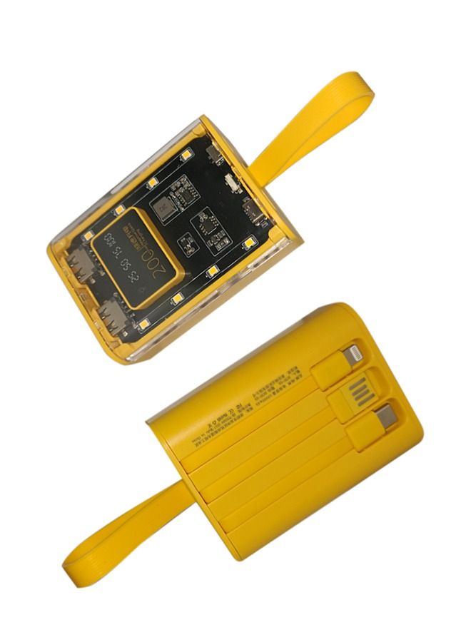 Travel Small Portable Charger with Built-in Lightning Cable 10000mAh Power Bank Fast Charging for iPhone 14/13/13 Pro/12/12 Pro/11/XR/XS/X/8/7/6 Also Support Type-c Fast Charging for Samsung s23u - Image 1