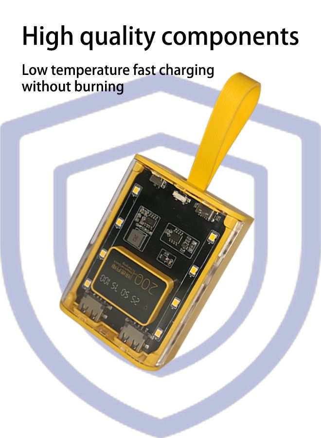 Travel Small Portable Charger with Built-in Lightning Cable 10000mAh Power Bank Fast Charging for iPhone 14/13/13 Pro/12/12 Pro/11/XR/XS/X/8/7/6 Also Support Type-c Fast Charging for Samsung s23u - Image 5