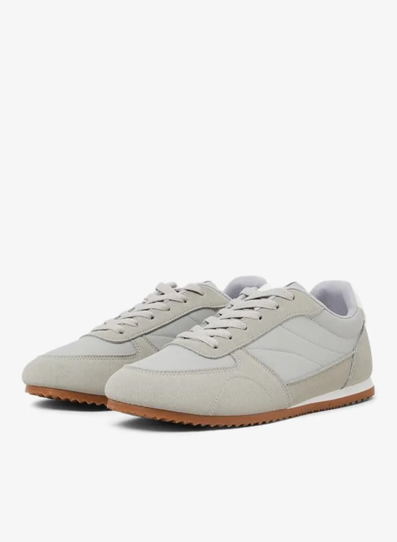 Styli Grey Retro Lace-Up Sneakers